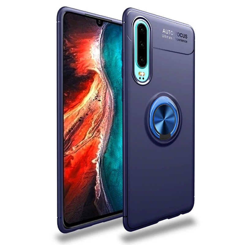 Huawei P30 Kılıf Zore Ravel Silikon Kapak Siyah