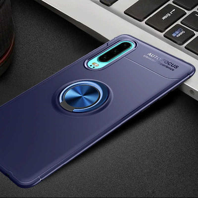 Huawei P30 Kılıf Zore Ravel Silikon Kapak Mavi