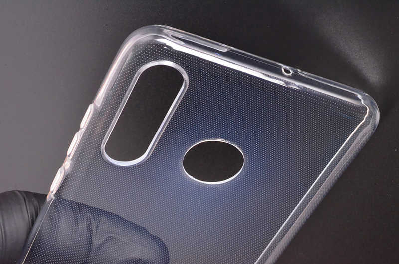 Huawei P30 Lite Kılıf Zore Süper Silikon Kapak Renksiz