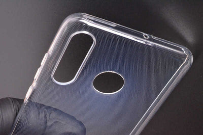 Huawei P30 Lite Kılıf Zore Süper Silikon Kapak Renksiz