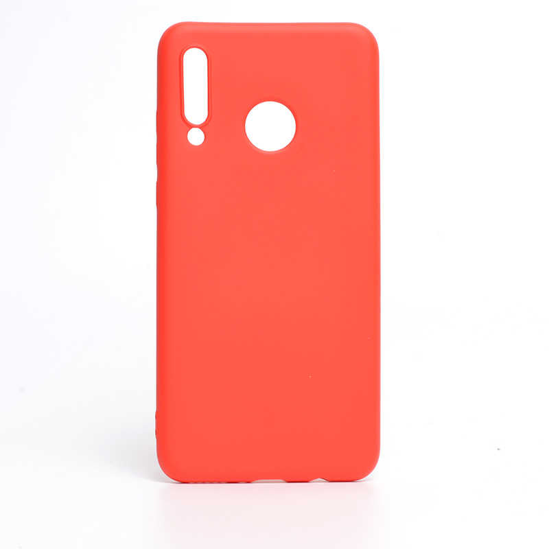 Huawei P30 Lite Kılıf Zore İnci Silikon Kırmızı