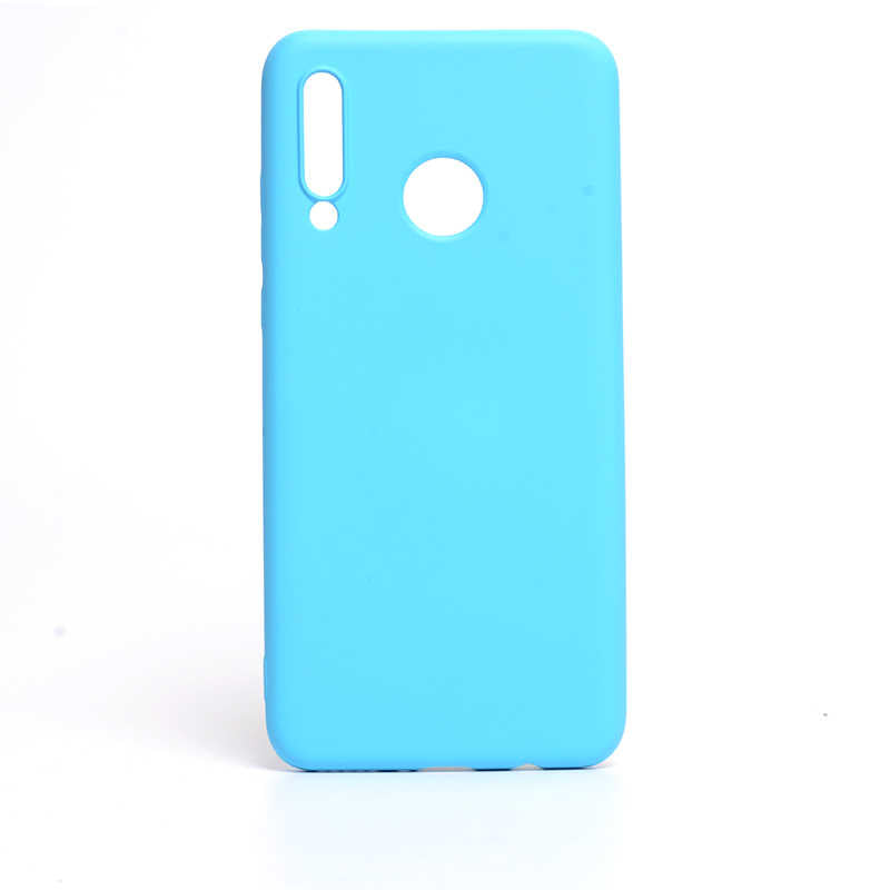 Huawei P30 Lite Kılıf Zore İnci Silikon Mavi Açık