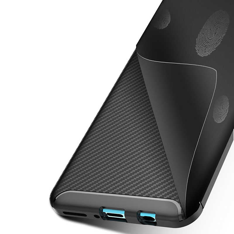 Huawei P30 Lite Kılıf Zore Negro Silikon Kapak Siyah