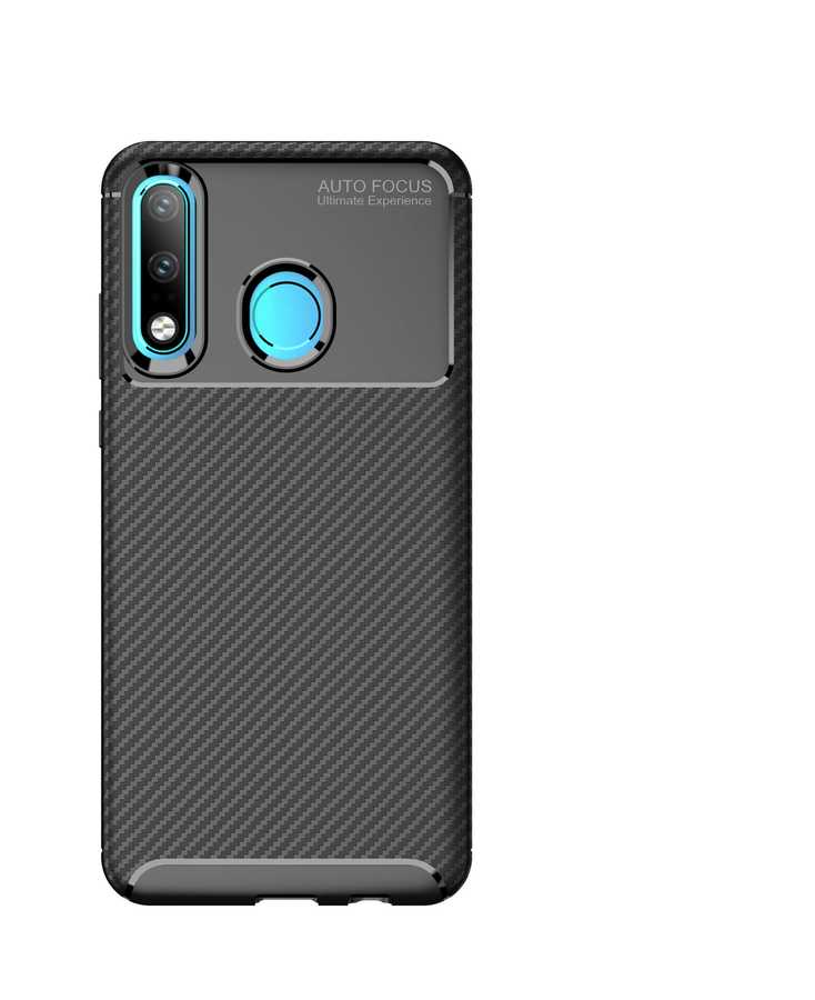 Huawei P30 Lite Kılıf Zore Negro Silikon Kapak Siyah