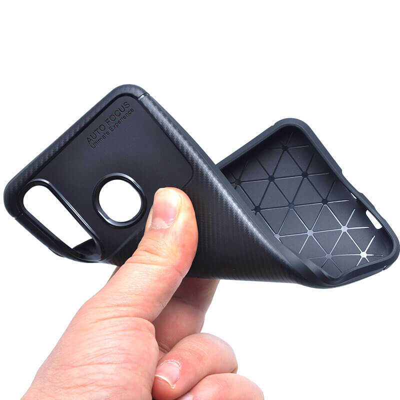 Huawei P30 Lite Kılıf Zore Negro Silikon Kapak Lacivert