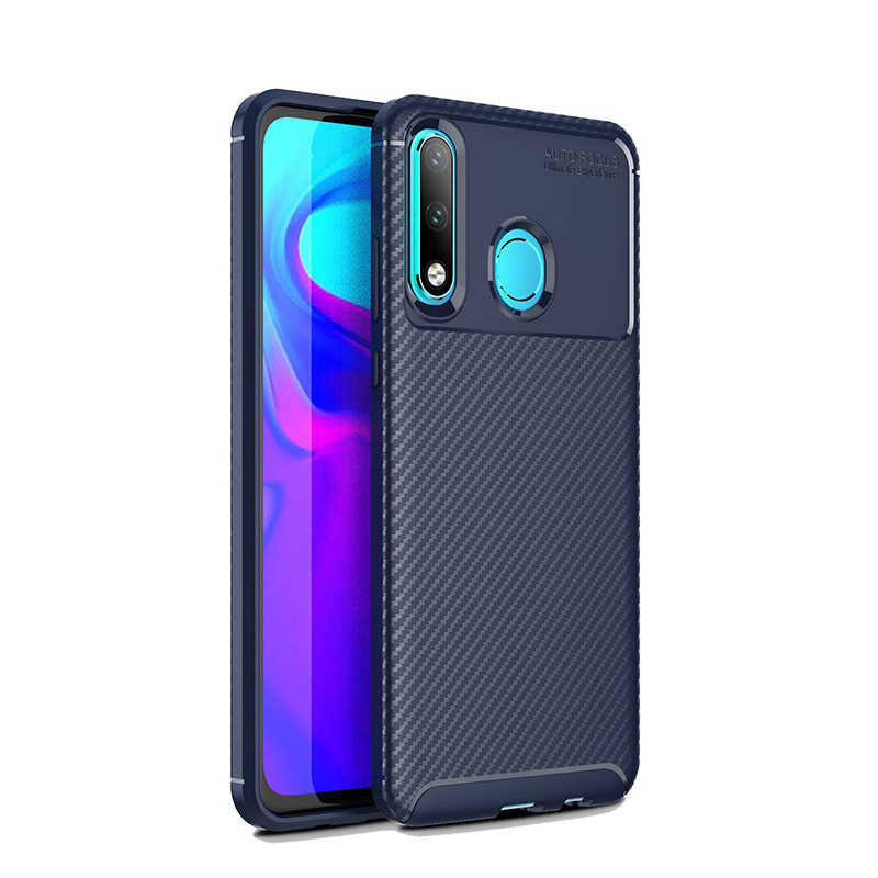 Huawei P30 Lite Kılıf Zore Negro Silikon Kapak Lacivert