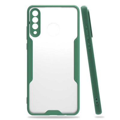 Huawei P30 Lite Kılıf Zore Parfe Kapak Koyu Yeşil