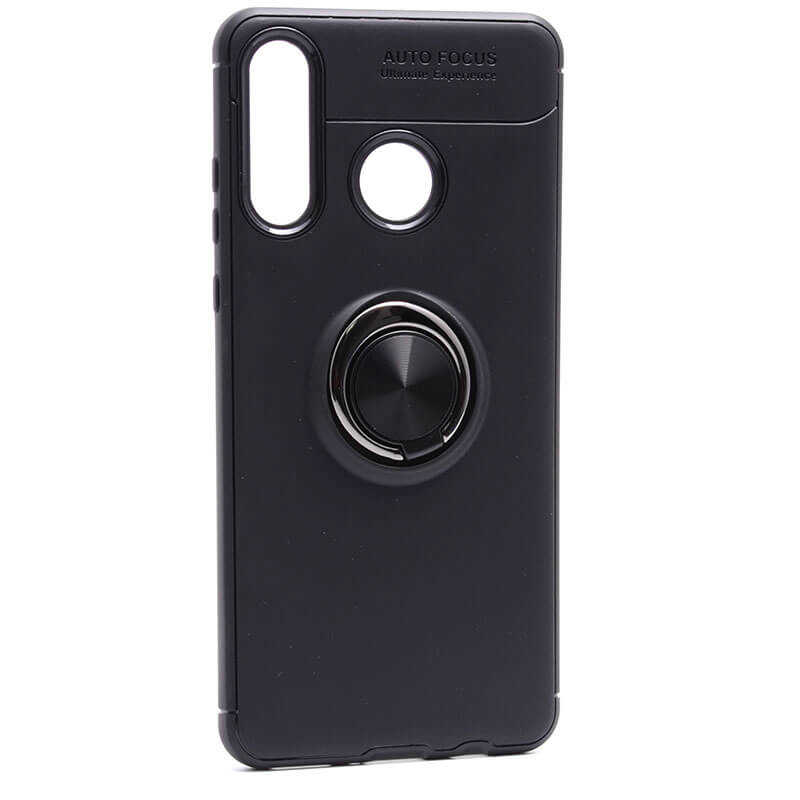 Huawei P30 Lite Kılıf Zore Ravel Silikon Kapak Siyah