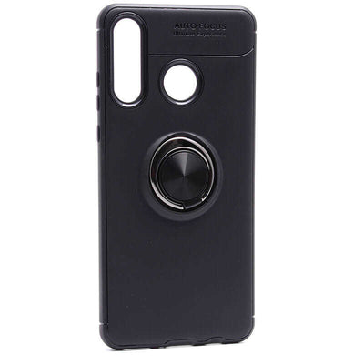 Huawei P30 Lite Kılıf Zore Ravel Silikon Kapak Siyah