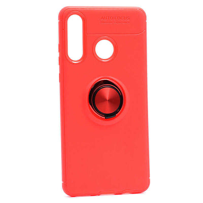 Huawei P30 Lite Kılıf Zore Ravel Silikon Kapak Kırmızı