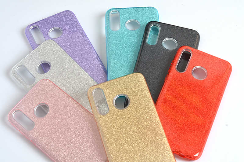 Huawei P30 Lite Kılıf Zore Shining Silikon Kırmızı