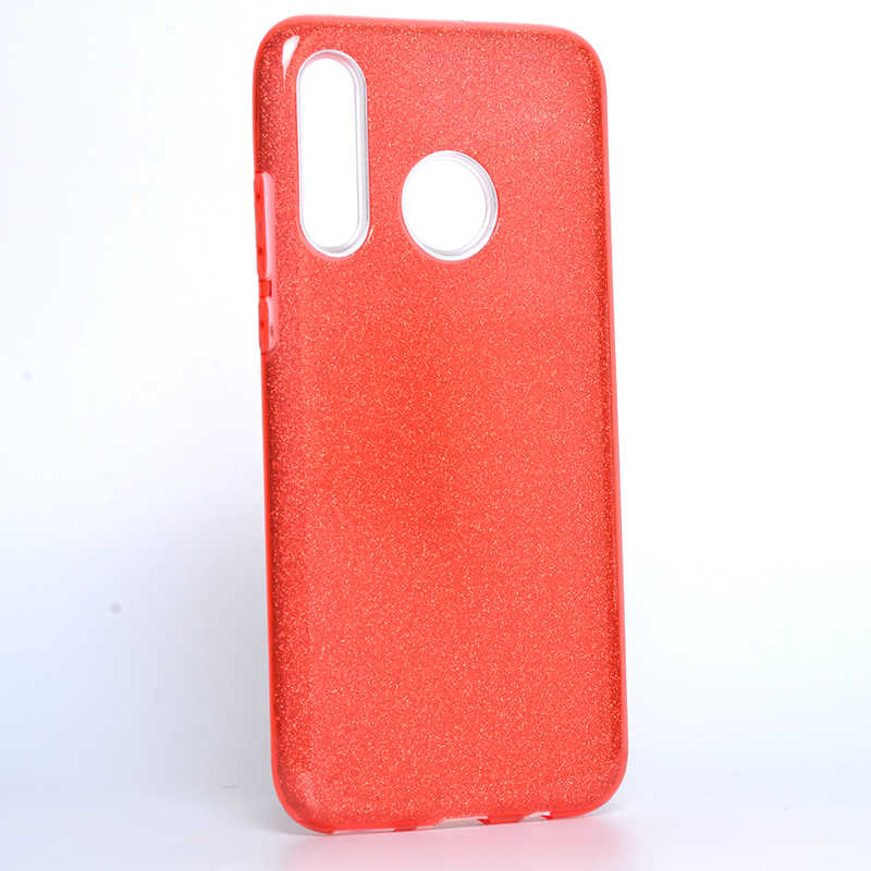 Huawei P30 Lite Kılıf Zore Shining Silikon Kırmızı