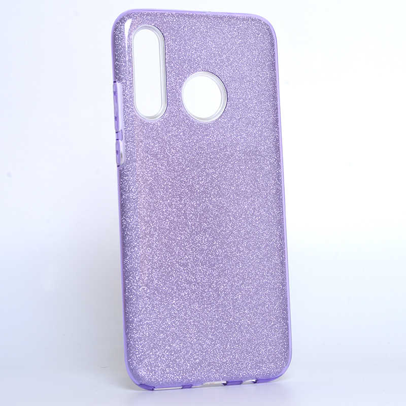 Huawei P30 Lite Kılıf Zore Shining Silikon Mor