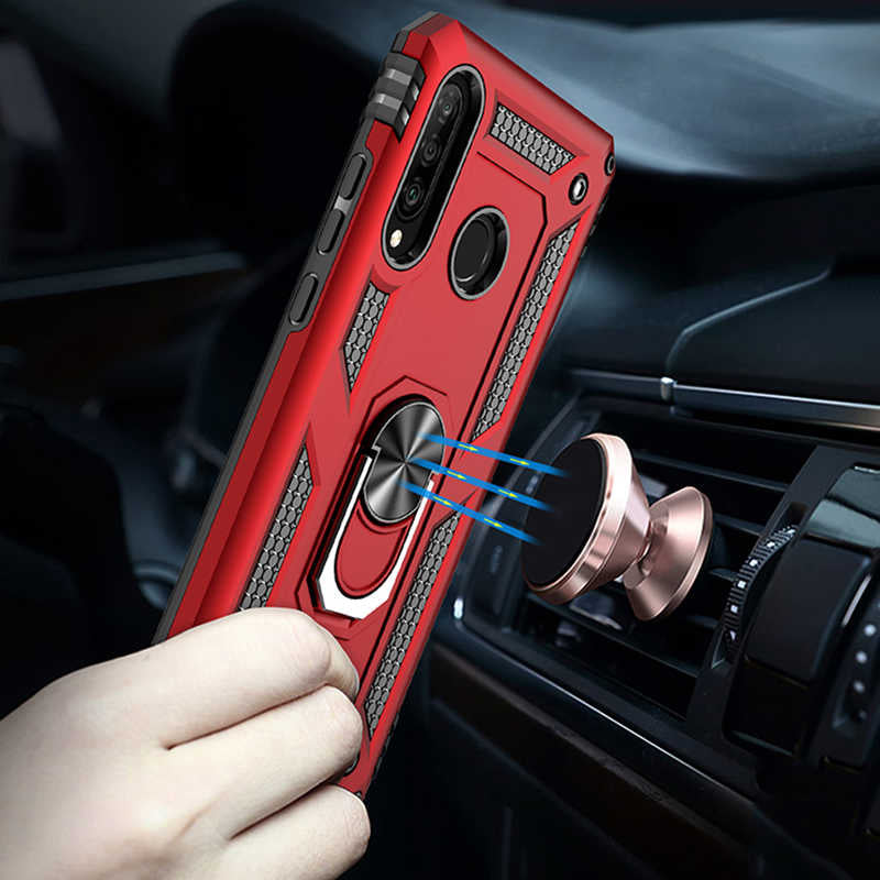 Huawei P30 Lite Kılıf Zore Vega Kapak Gold