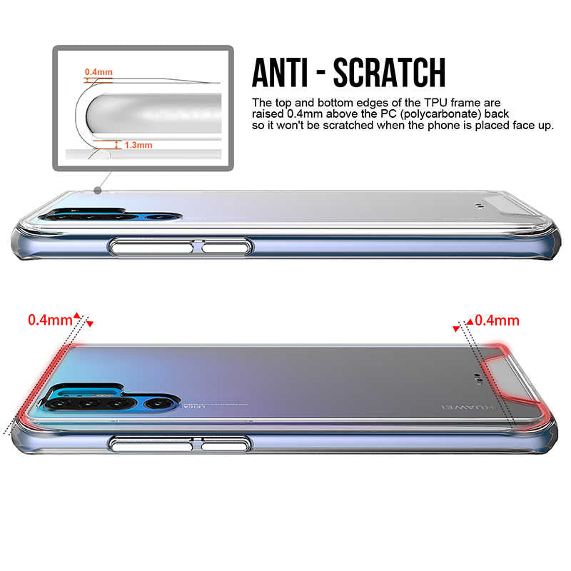 Huawei P30 Pro Kılıf Zore Gard Silikon Renksiz