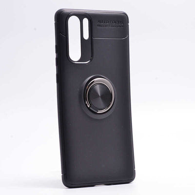 Huawei P30 Pro Kılıf Zore Ravel Silikon Kapak Siyah