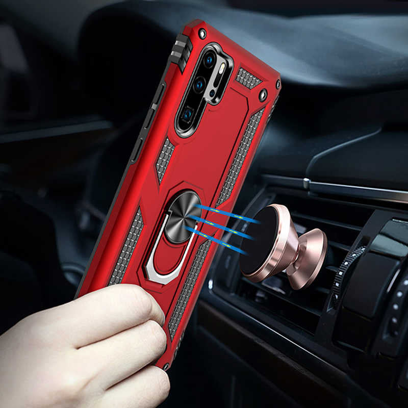 Huawei P30 Pro Kılıf Zore Vega Kapak Kırmızı