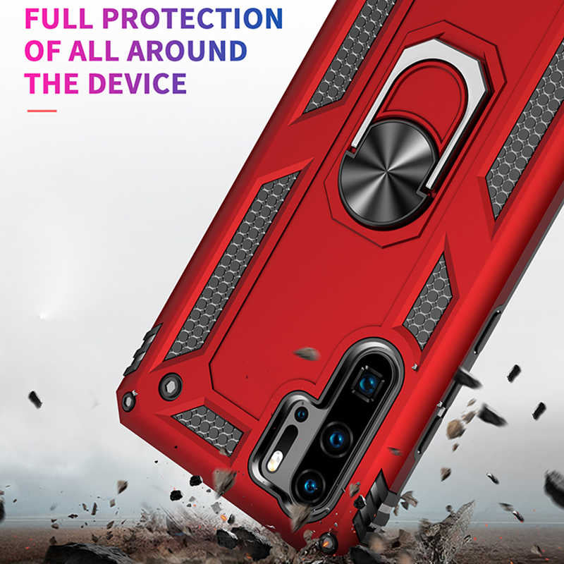 Huawei P30 Pro Kılıf Zore Vega Kapak Kırmızı