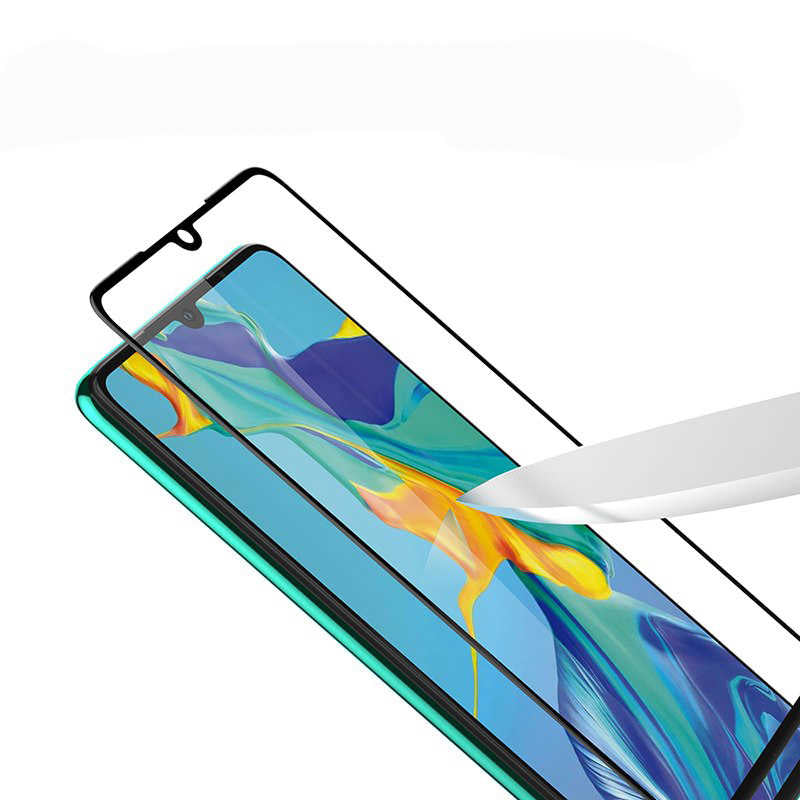 Huawei P30 Pro Zore Süper Pet Ekran Koruyucu Jelatin Siyah
