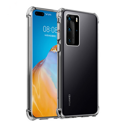 Huawei P40 Kılıf Zore Nitro Anti Shock Silikon Renksiz