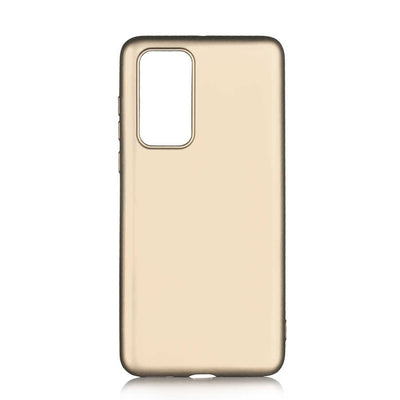 Huawei P40 Kılıf Zore Premier Silikon Kapak Gold