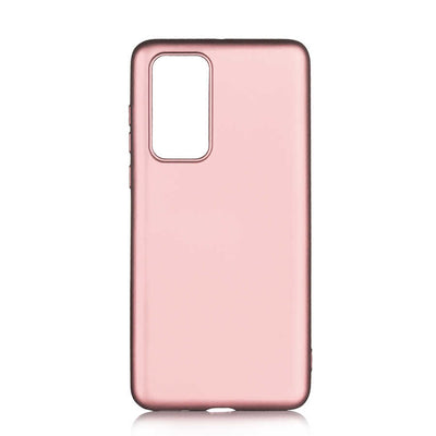 Huawei P40 Kılıf Zore Premier Silikon Kapak Rose Gold