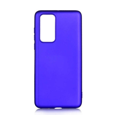 Huawei P40 Kılıf Zore Premier Silikon Kapak Saks Mavi