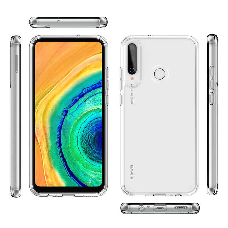 Huawei P40 Lite E Kılıf Zore Coss Kapak Renksiz