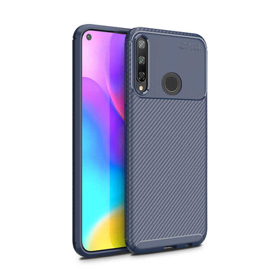 Huawei P40 Lite E Kılıf Zore Negro Silikon Kapak Lacivert