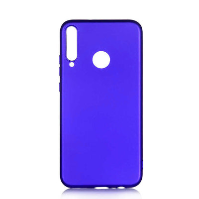 Huawei P40 Lite E Kılıf Zore Premier Silikon Kapak Saks Mavi