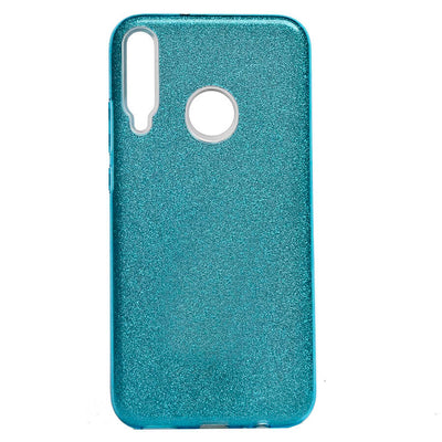 Huawei P40 Lite E Kılıf Zore Shining Silikon Mavi