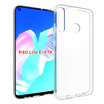 Huawei P40 Lite E Kılıf Zore Süper Silikon Kapak Renksiz