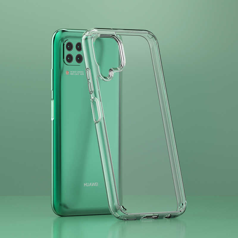 Huawei P40 Lite Kılıf Zore Coss Kapak Renksiz