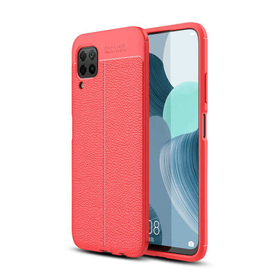 Huawei P40 Lite Kılıf Zore Niss Silikon Kapak Kırmızı