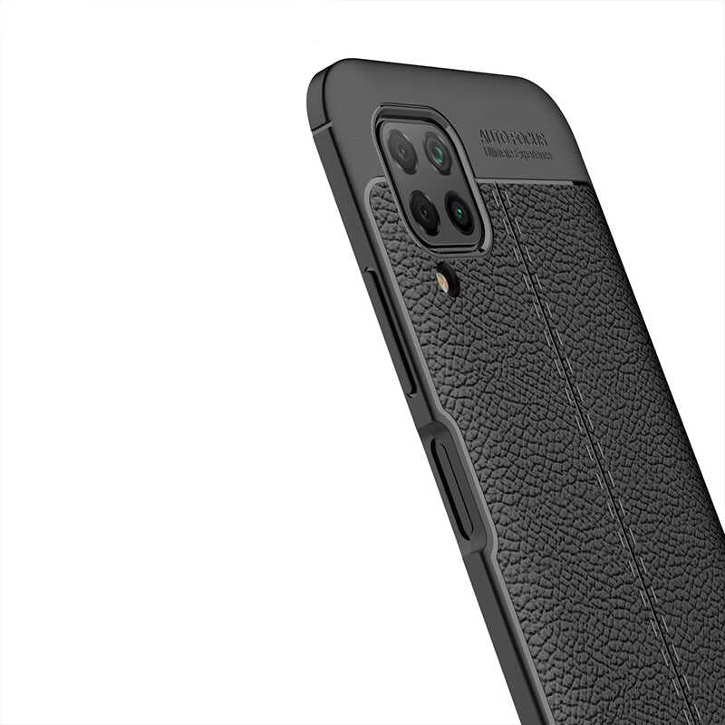 Huawei P40 Lite Kılıf Zore Niss Silikon Kapak Siyah