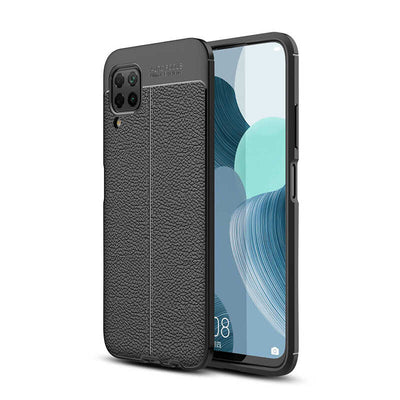 Huawei P40 Lite Kılıf Zore Niss Silikon Kapak Siyah