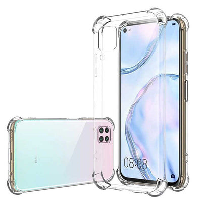 Huawei P40 Lite Kılıf Zore Nitro Anti Shock Silikon Renksiz