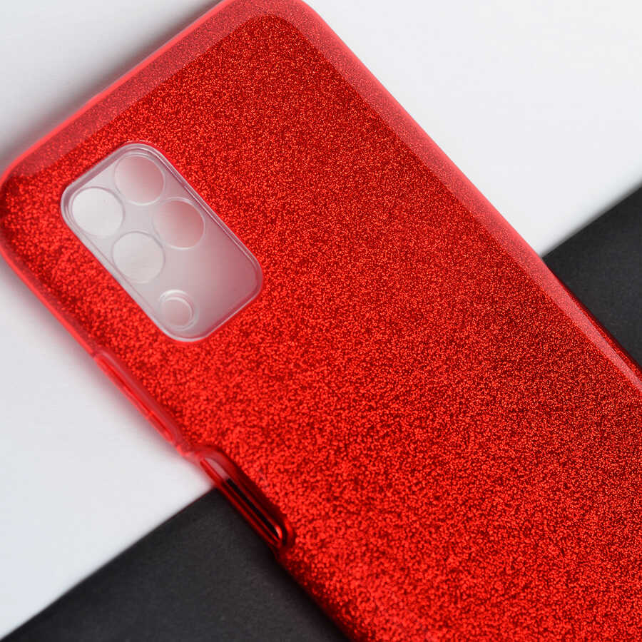 Huawei P40 Lite Kılıf Zore Shining Silikon Rose Gold