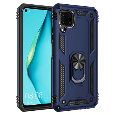 Huawei P40 Lite Kılıf Zore Vega Kapak Gri