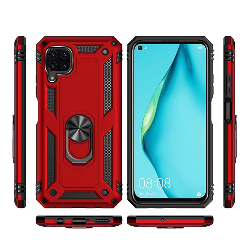 Huawei P40 Lite Kılıf Zore Vega Kapak Gri