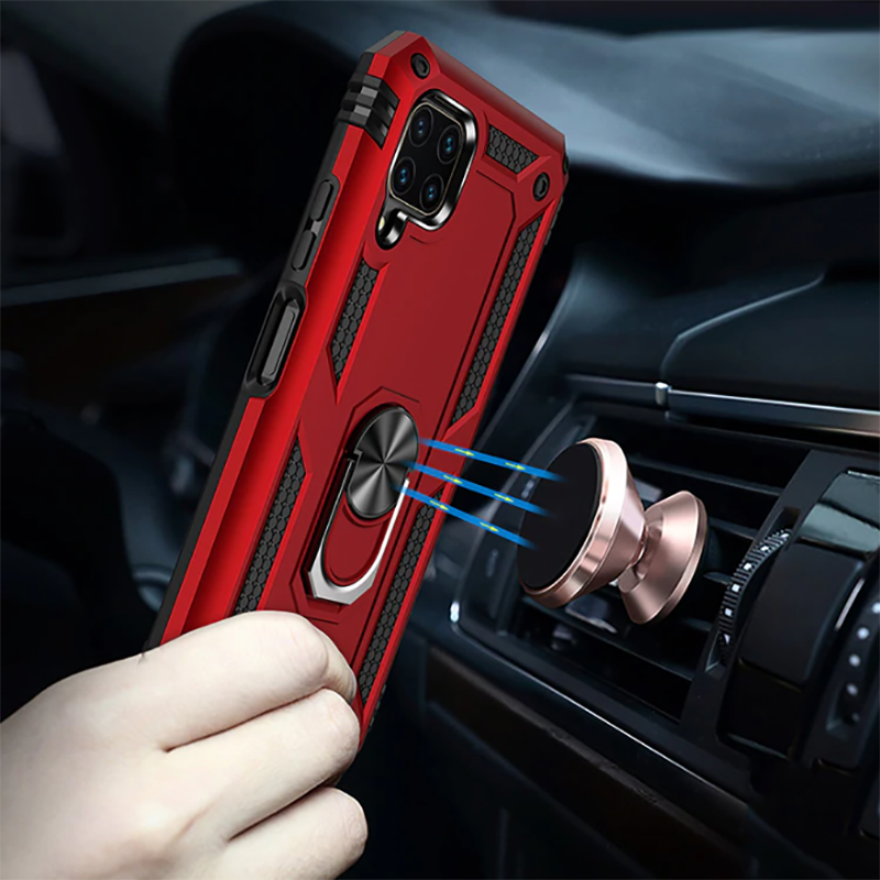 Huawei P40 Lite Kılıf Zore Vega Kapak Gold
