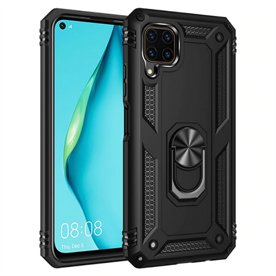 Huawei P40 Lite Kılıf Zore Vega Kapak Siyah