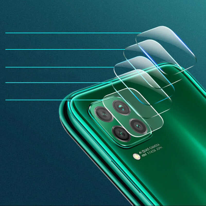 Huawei P40 Lite Zore Nano Kamera Koruyucu Renksiz