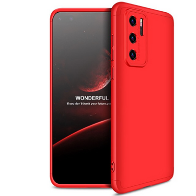 Huawei P40 Pro Kılıf Zore Ays Kapak Kırmızı