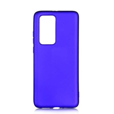 Huawei P40 Pro Kılıf Zore Premier Silikon Kapak Saks Mavi