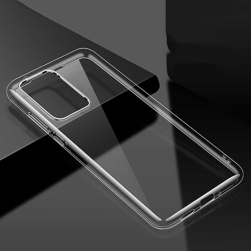 Huawei P40 Kılıf Zore Süper Silikon Kapak Renksiz