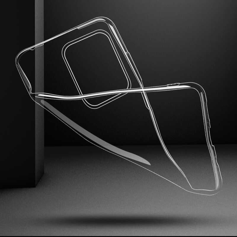 Huawei P40 Kılıf Zore Süper Silikon Kapak Renksiz