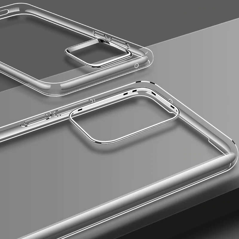 Huawei P40 Kılıf Zore Süper Silikon Kapak Renksiz