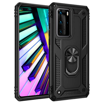 Huawei P40 Pro Kılıf Zore Vega Kapak Siyah