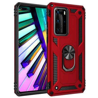 Huawei P40 Pro Kılıf Zore Vega Kapak Kırmızı